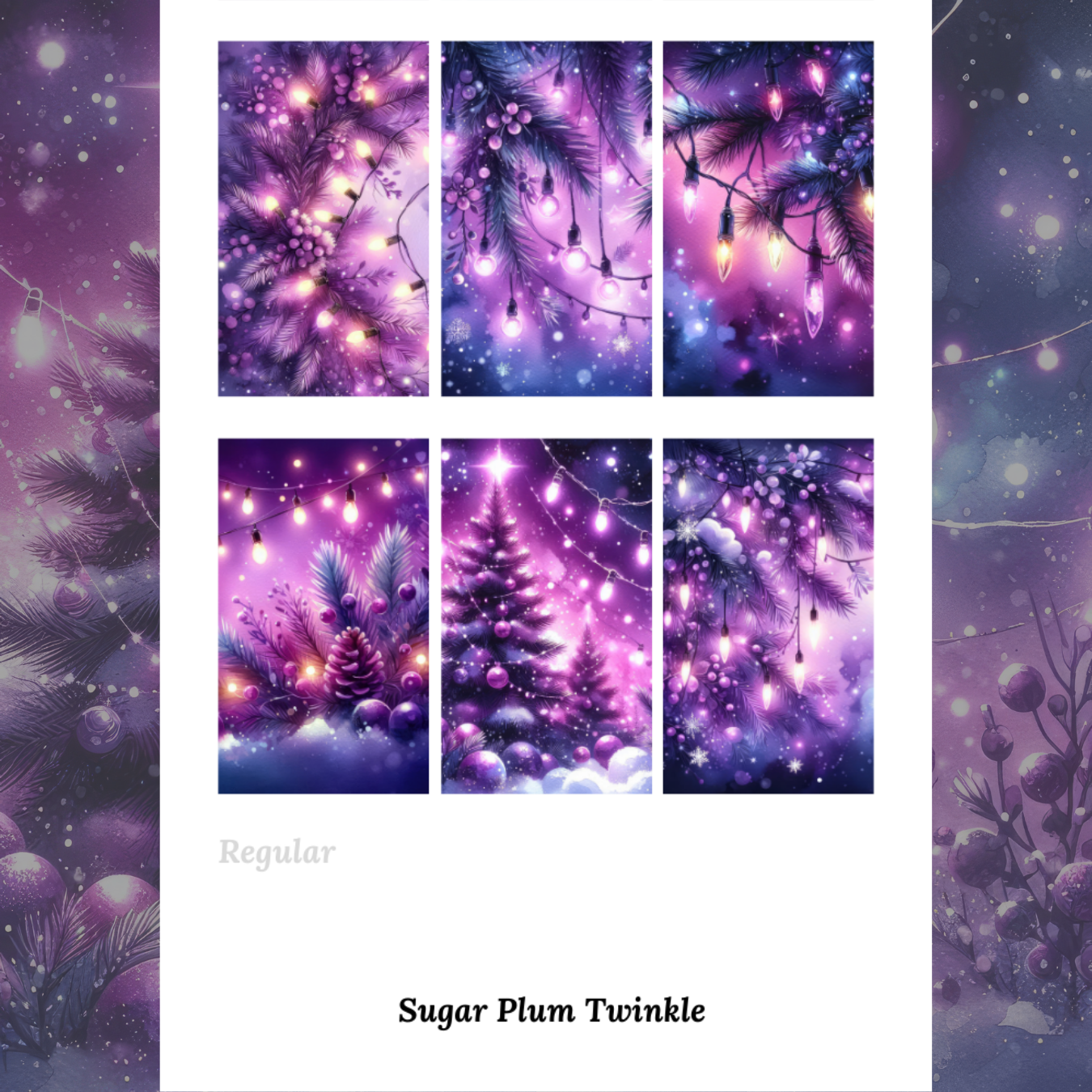 Sugar Plum Twinkle - Waterslide Decals