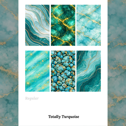 Totally Turquoise - Waterslide Decals