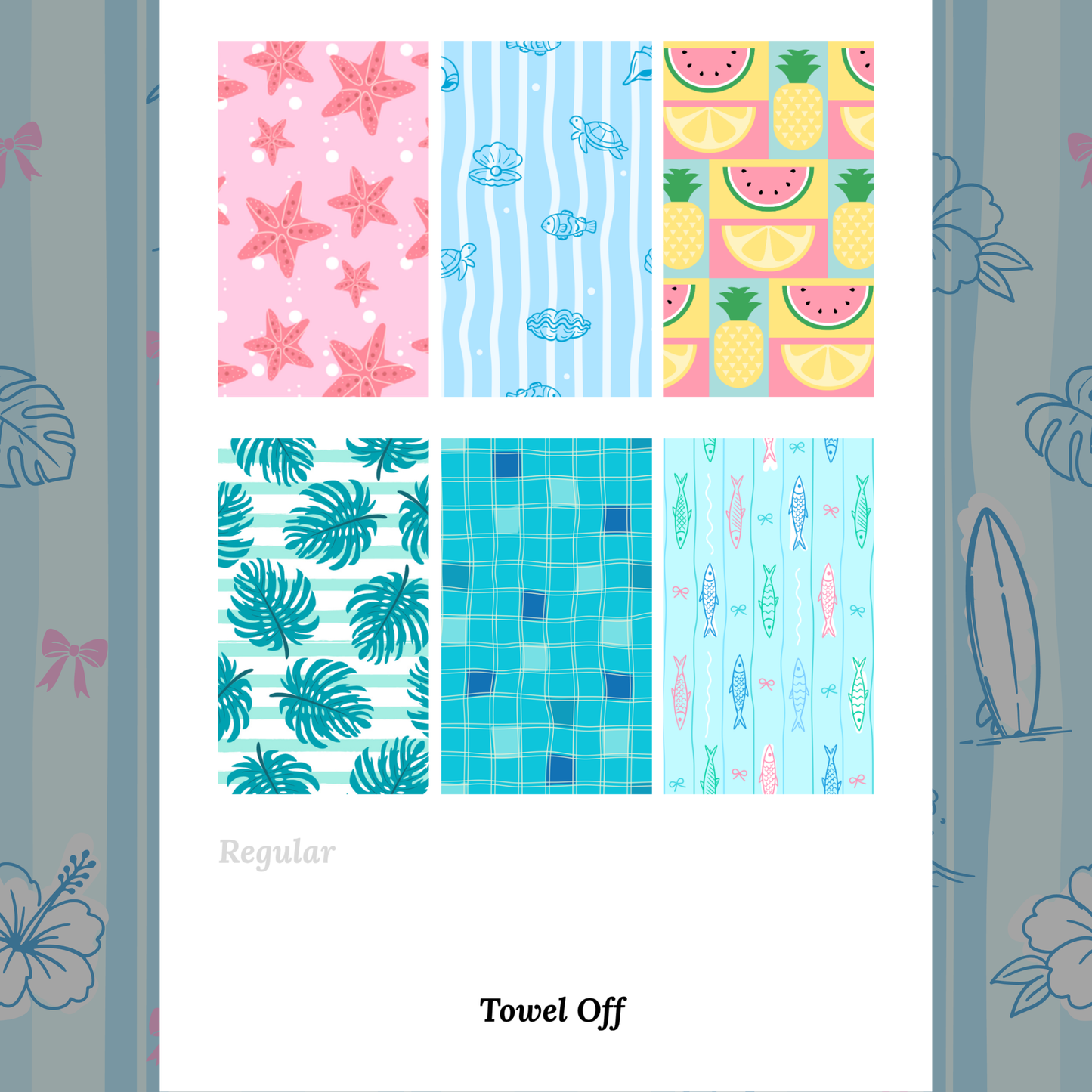 Towel Off - Waterslide Decals