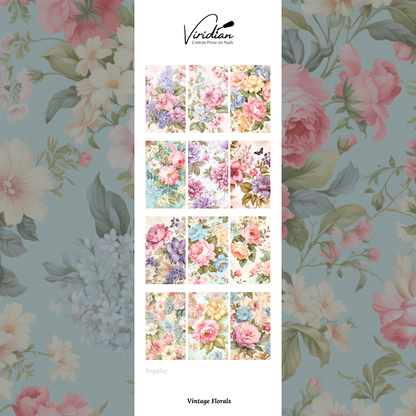Vintage Florals - Waterslide Decals