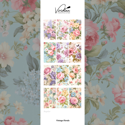 Vintage Florals - Waterslide Decals