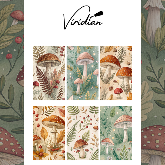 Vintage Fungi - Waterslide Decals