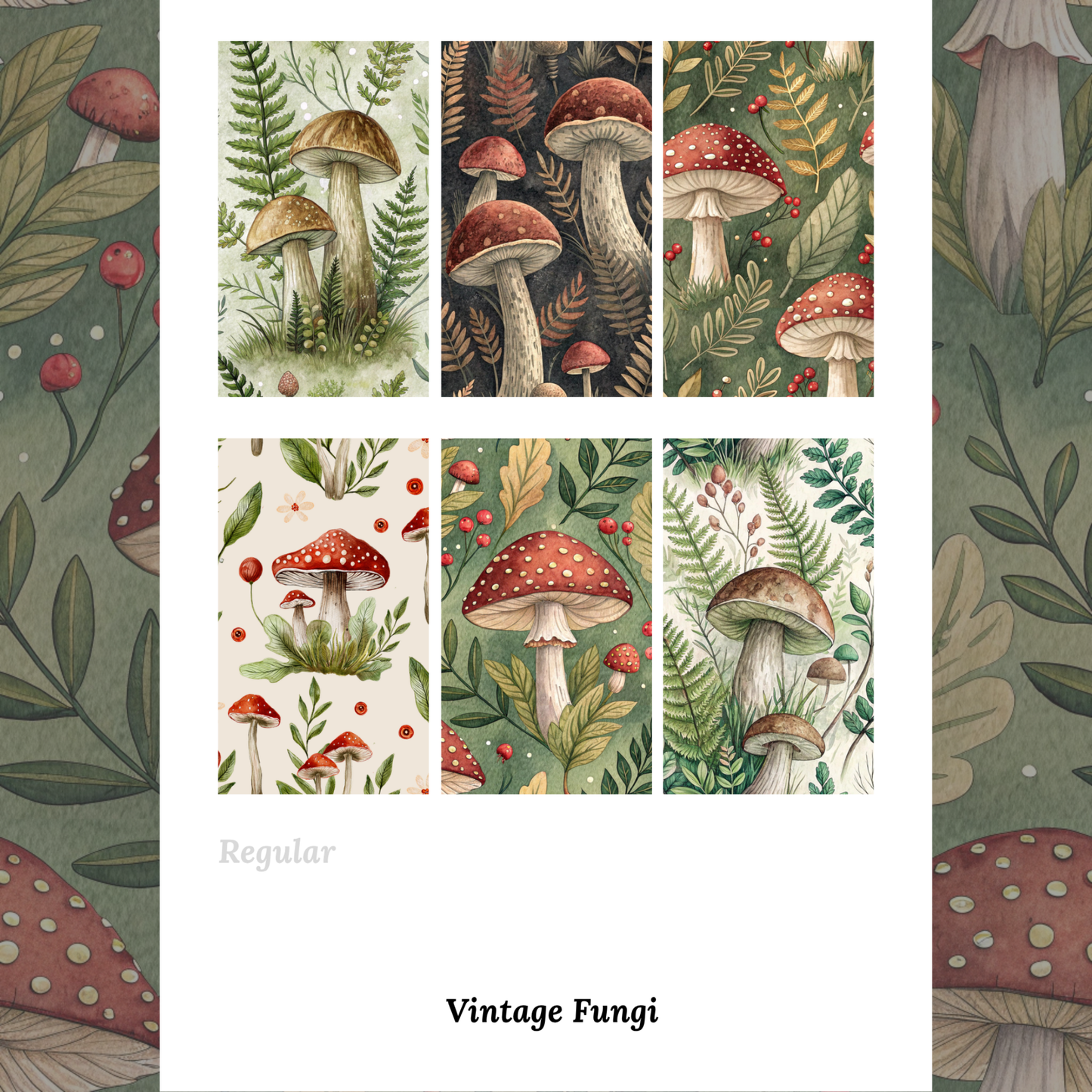 Vintage Fungi - Waterslide Decals