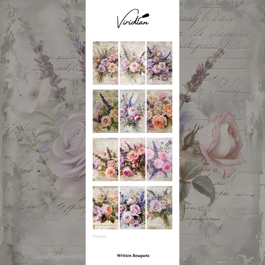 Written Bouquets - Waterslide Decals